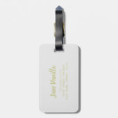 Vanillebonen met suiker bagagelabel (Achterkant verticaal)