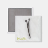 Vanillebonen met suiker magneet (Voorkant / Achterkant)