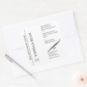 Vanillebonensuiker Label Sjabloon (Envelop)