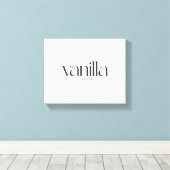 vanillesmaak canvas afdruk (Insitu (Houten vloer))