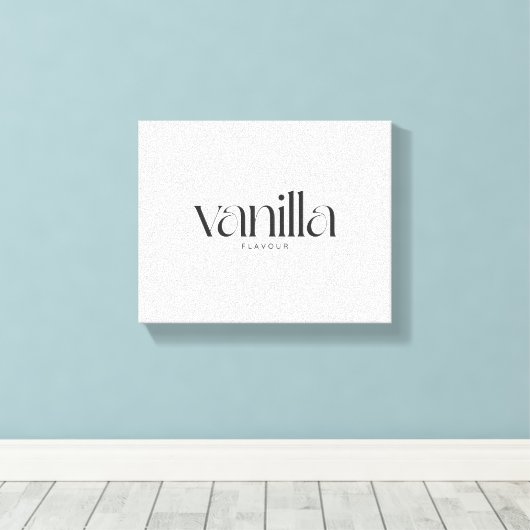 vanillesmaak canvas afdruk (Insitu (Houten vloer))