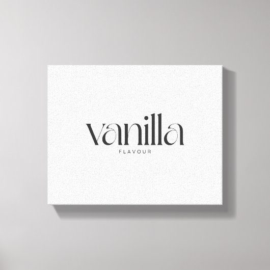 vanillesmaak canvas afdruk (Voorkant)