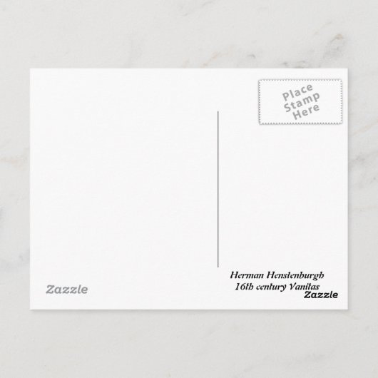 Vanitas Bouquet Briefkaart (Achterkant)