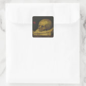 Vanitas, c.1644 (olie op canvas) vierkante sticker (Tas)