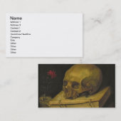 Vanitas, c.1644 (olie op canvas) visitekaartje (Voorkant / Achterkant)
