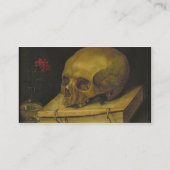 Vanitas, c.1644 (olie op canvas) visitekaartje (Achterkant)