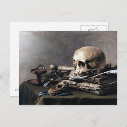 Vanitas door Pieter Claesz Briefkaart (Voorkant / Achterkant)