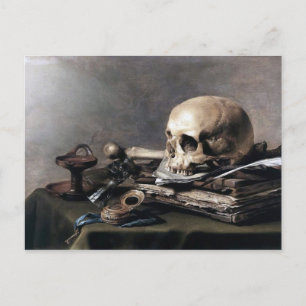 Vanitas door Pieter Claesz Briefkaart