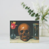 Vanitas leeft nog steeds 1671 van Philippe de Cham Briefkaart (Staand voorkant)