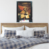 Vanitas met een Crystal Ball Canvas Afdruk (Insitu (Slaapkamer))