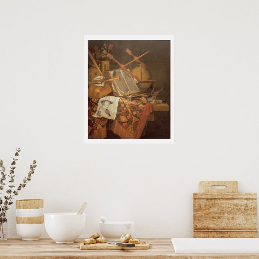 Vanitas (olie op canvas) poster (Keuken)