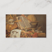 Vanitas (olie op canvas) visitekaartje (Achterkant)