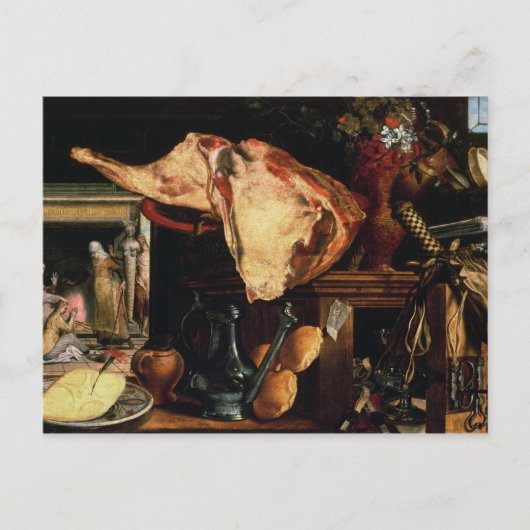 Vanitas still life , 1552 briefkaart (Voorkant)