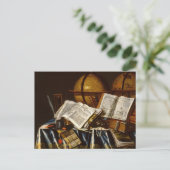 "Vanitas" still Life - Adam Bernaert (1665) Briefkaart (Staand voorkant)