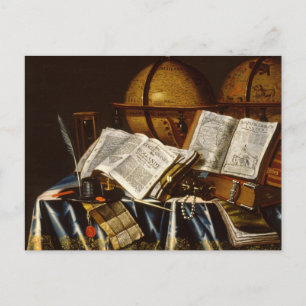 "Vanitas" still Life - Adam Bernaert (1665) Briefkaart