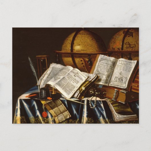 "Vanitas" still Life - Adam Bernaert (1665) Briefkaart (Voorkant)
