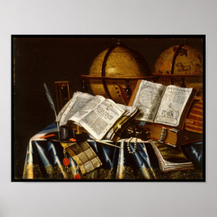 "Vanitas" still Life - Adam Bernaert (1665) Poster