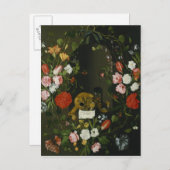 Vanitas still Life with Flowers Briefkaart (Voorkant / Achterkant)