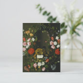 Vanitas still Life with Flowers Briefkaart (Staand voorkant)