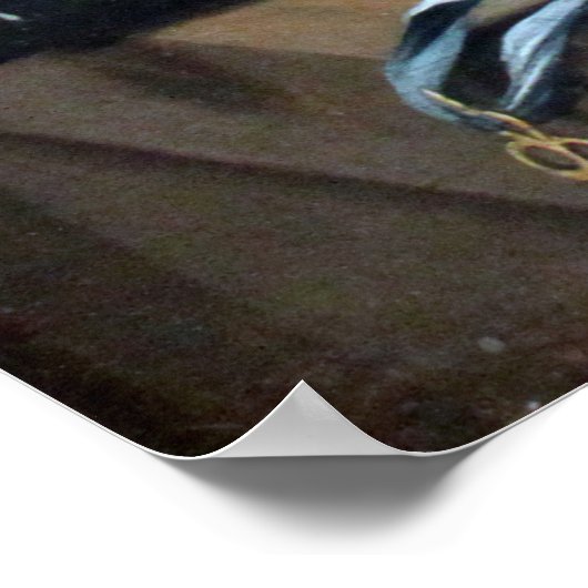 Vanitas still Life with Self-Portrait Pieter Claes Poster (Hoek)