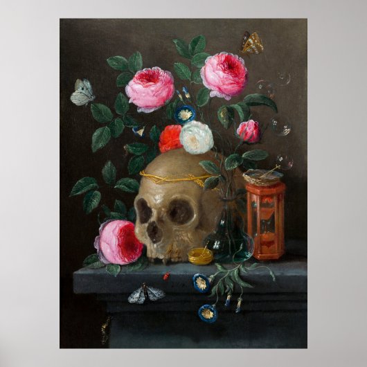 Vanitas Stilleven (ca.1665–1670)  Poster (Voorkant)