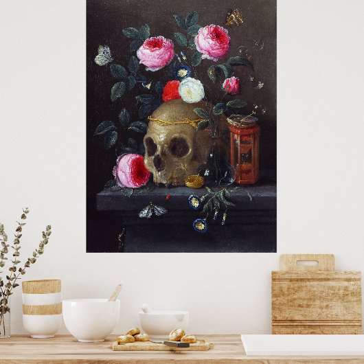 Vanitas Stilleven, Jan van Kessel de Oudere Poster (Keuken)