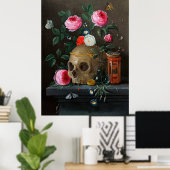 Vanitas Stilleven van Jan van Kessel - Kunst Poster (Thuiskantoor)