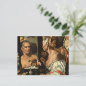 Vanitas, The Old Coquette van Bernardo Strozzi Briefkaart (Staand voorkant)