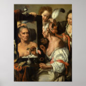 Vanitas, The Old Coquette van Bernardo Strozzi Poster (Voorkant)