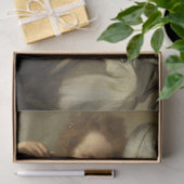 Vanitas, The Old Coquette van Bernardo Strozzi Tissuepapier (Geschenk)