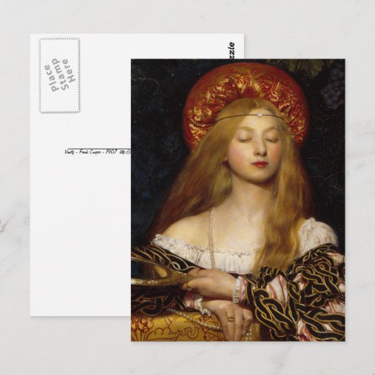 Vanity - A Medieval Maiden Briefkaart (Voorkant / Achterkant)