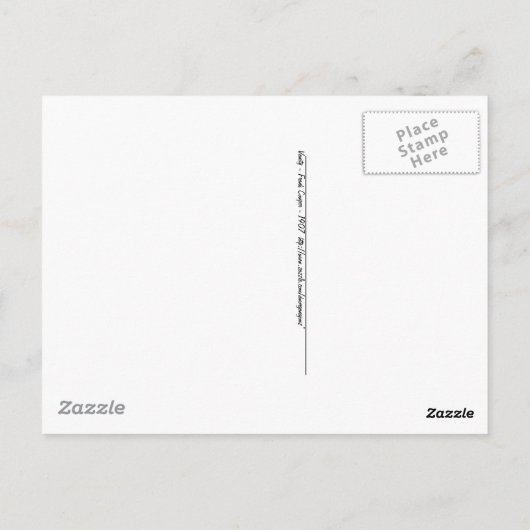 Vanity - A Medieval Maiden Briefkaart (Achterkant)