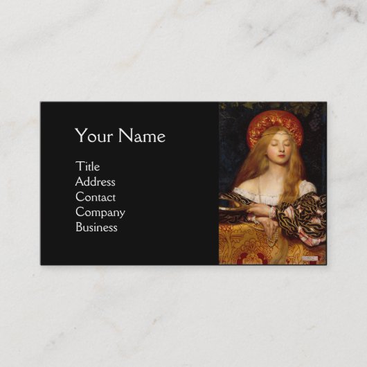 VANITY BEAUTY-MODE COSTUME DESIGNER, Black Visitekaartje (Voorkant)
