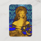 VANITY BEAUTY-MODE COSTUME DESIGNER Gold Metal Visitekaartje (Achterkant)