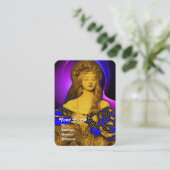 VANITY BEAUTY-MODE COSTUME DESIGNER Gold Metal Visitekaartje (Staand voorkant)