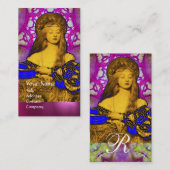 VANITY BEAUTY MODE COSTUME DESIGNER Pink Paars Visitekaartje (Voorkant / Achterkant)