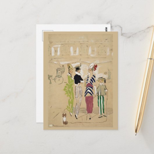 Vanity fair op de avenue (1914) briefkaart (Voorkant / Achterkant in situ)