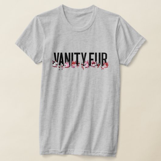 Vanity Fur Magazine Party ROOD T-shirt (Laagn)