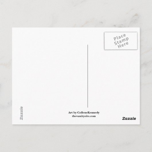 Vanity Hoesjes Briefkaart (Achterkant)