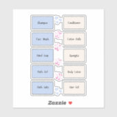 Vanity Items Organisatie Vinyl Labels (Vel)