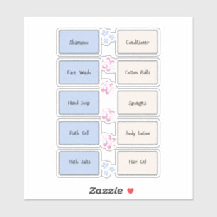 Vanity Items Organisatie Vinyl Labels