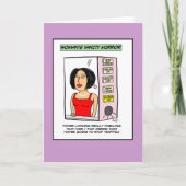 Vanity Mirror Cartoon voor vrouwen Kaart (Voorkant)