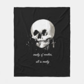 Vanity of Vanities All Is Vanity Ecclesiastes Fleece Deken (Voorkant)