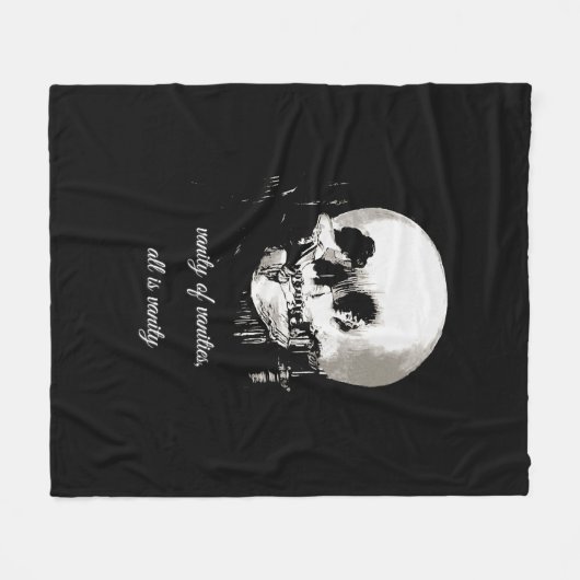 Vanity of Vanities All Is Vanity Ecclesiastes Fleece Deken (Voorkant (Horizontaal))