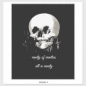 Vanity of Vanities All Is Vanity Ecclesiastes Sticker (Vel)