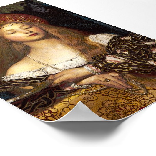 Vanity Pre-Raphaelite Woman poster (Hoek)