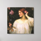 Vanity van John William Waterhouse Canvas Afdruk (Voorkant)