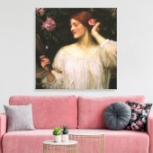 Vanity van John William Waterhouse Canvas Afdruk (Insitu (Woonkamer))