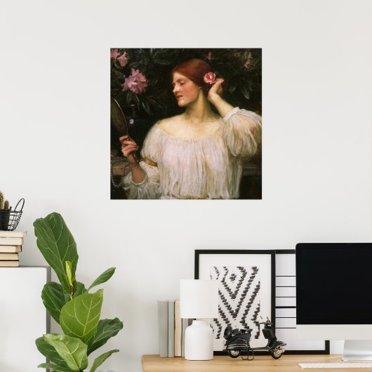 Vanity van John William Waterhouse Poster (Thuiskantoor)