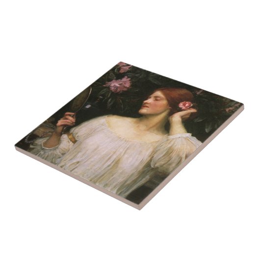 Vanity van John William Waterhouse Tegeltje (Zijkant)